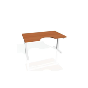 Pracovný stôl Motion Ergo, ZO, 2S, 120x70,5-120,5x90 cm, čerešňa/biela