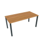 Rokovací stôl Uni, 160x75,5x80 cm, jelša/čierna
